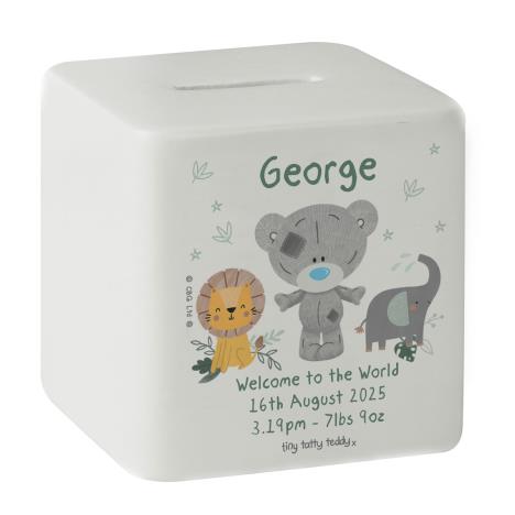 Personalised Tiny Tatty Teddy Jungle Animals Money Box £16.99